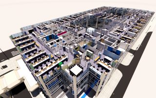 John Lewis Headquarters building with floor exposed