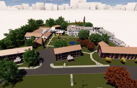 Leicester University Rendering 3D campus from above