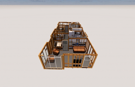 Top view of Prefabricated Park Home, Stately Albion, no walls