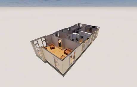 Top view side of Prefabricated Park Home, Stately Albion