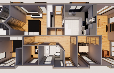 Top view, Prefabricated Park Home, Stately Albion