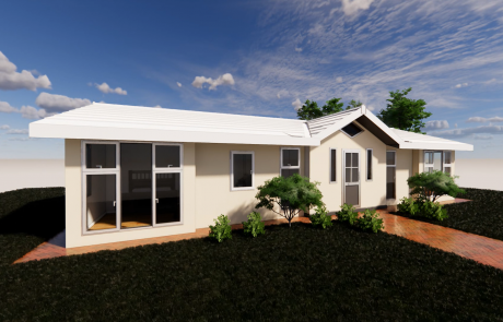 3D rendering of outside view – Prefabricated Park Home, Stately Albion
