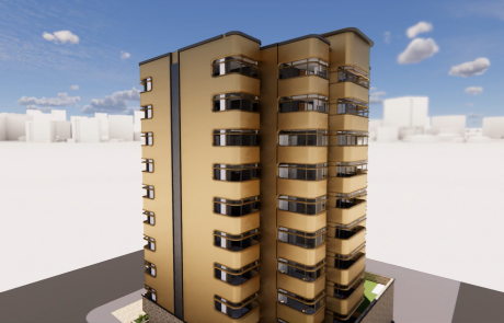 Rendering of a The Compton, side view