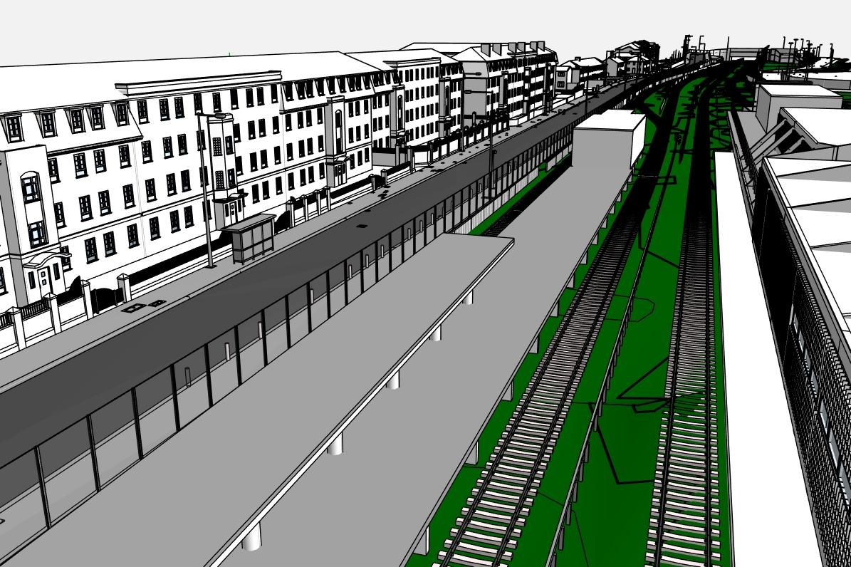 Stephenson Street Masterplan platform with street view